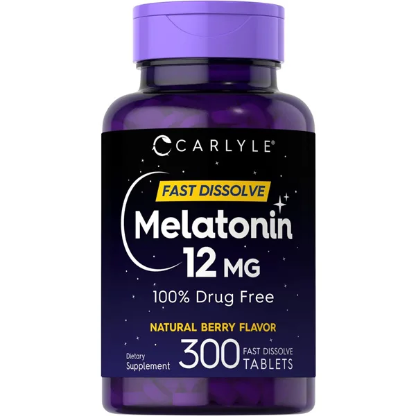 Carlyle-Melatonin 12mg-Fast-Dissolve-300 Tablets-1