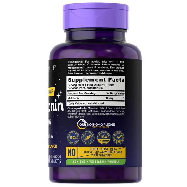 Melatonin 10mg Natural-Berry Flavour-240-Tablets-2