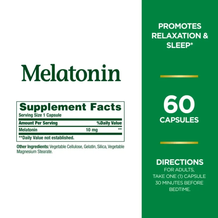Nature-s-Bounty-Melatonin-100-Drug-Free-Sleep-Aid-10-Mg-60-Capsules-8