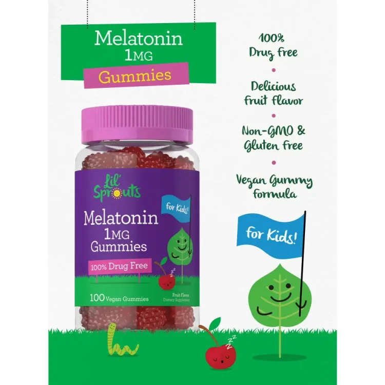 Kids-Melatonin-Gummies-1-mg-100-Count-Fruit-Flavor-Gummy-Vegan-Non-GMO-Gluten-Free-Lil-Sprouts-By-Carlyle-4