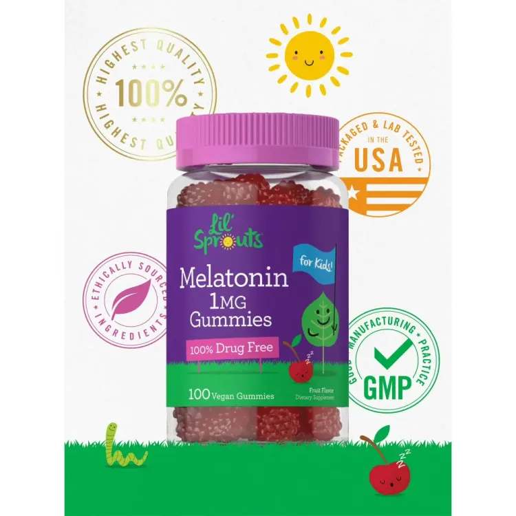 Kids-Melatonin-Gummies-1-mg-100-Count-Fruit-Flavor-Gummy-Vegan-Non-GMO-Gluten-Free-Lil-Sprouts-By-Carlyle-6