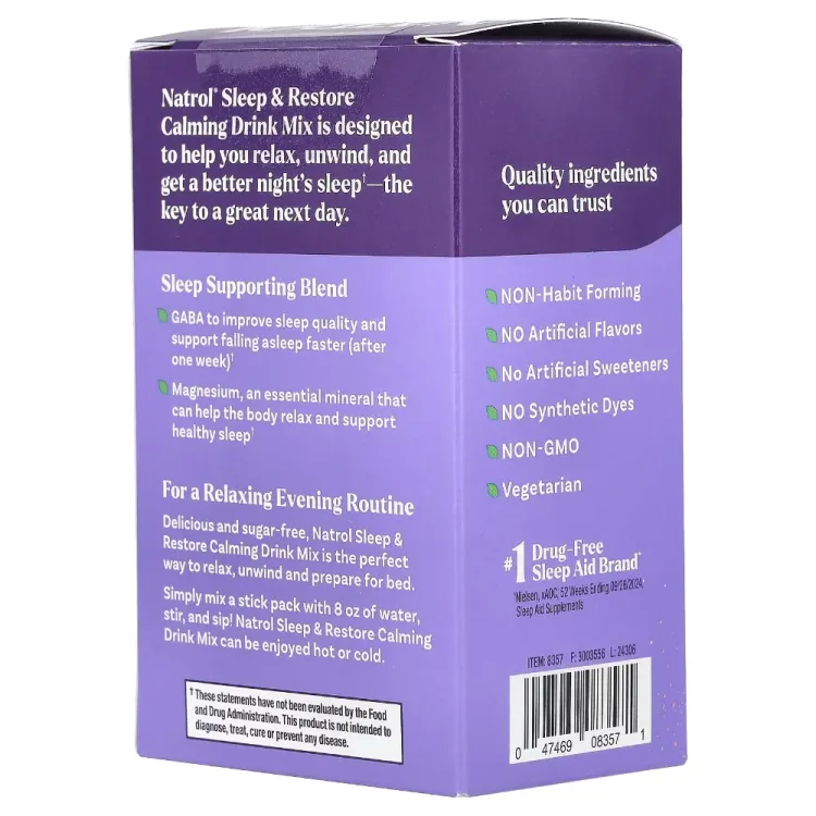 Natrol-Sleep-Restore-Calming-Drink-Mix-GABA-Magnesium-Glycinate-Botanical-Blend-Melatonin-Free-Essential-Ultimate-Restorative-Sleep-Cherry-Flavored-3