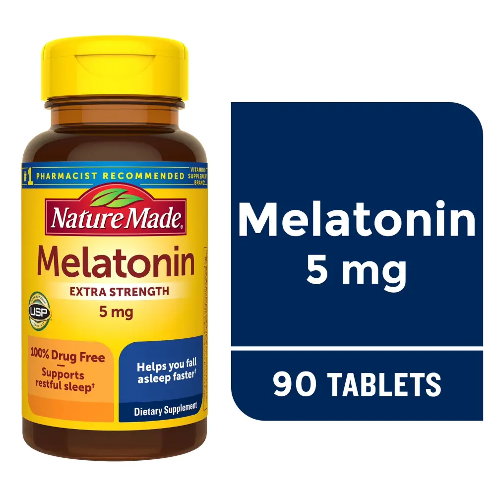Nature Made Melatonin 5mg Extra Strength Tablets 90 ct