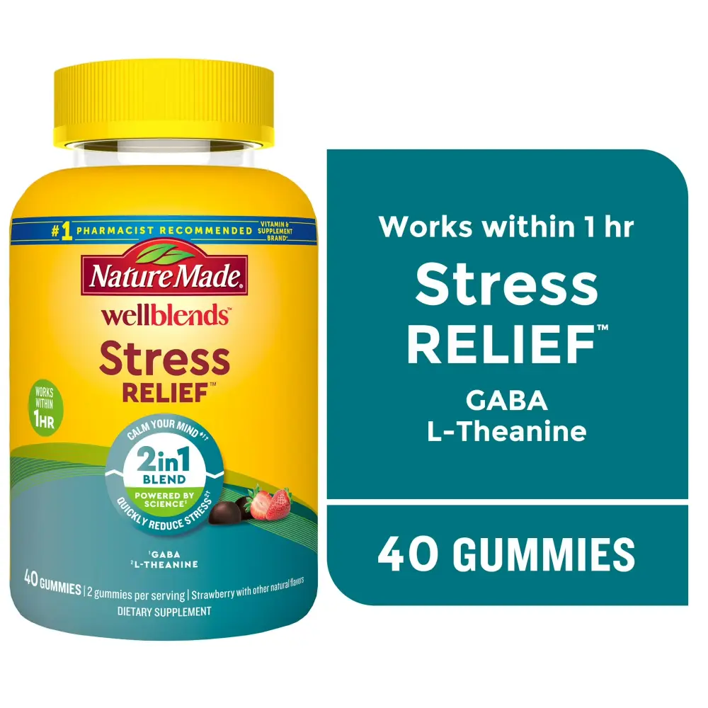 Nature Made Wellblends L-Theanine & GABA Gummies 40ct