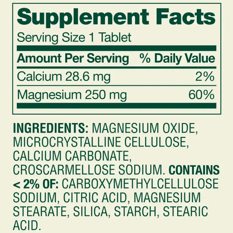 Spring-Valley-Magnesium-Bone-Muscle-Health-Dietary-Supplement-Tablets-250-mg-100-Count-2