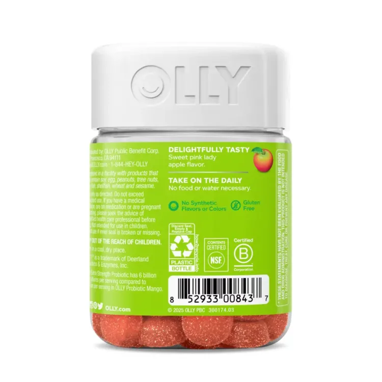 OLLY-Extra-Strength-Probiotic-Gummy-6-Billion-CFUs-2-Strains-Supplement-Apple-50-Ct-12