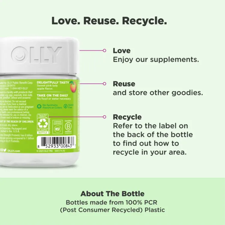 OLLY-Extra-Strength-Probiotic-Gummy-6-Billion-CFUs-2-Strains-Supplement-Apple-50-Ct-9